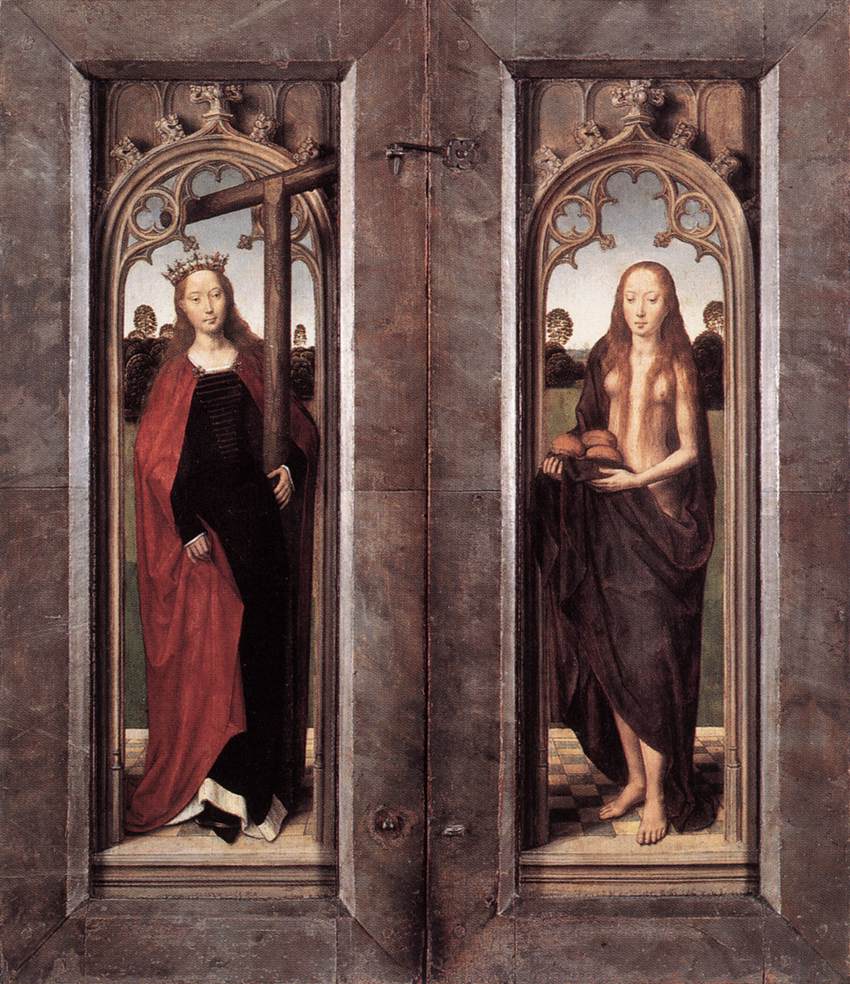 Triptych of Adriaan Reins [closed], vintage artwork by Hans Memling, A3 (16x12") Poster Print