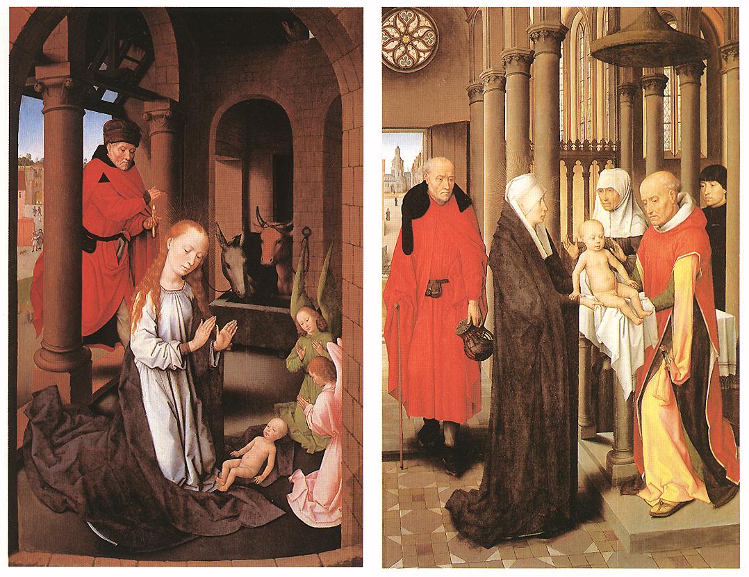 Triptych of the Adoration of the Magi ~ Wings, vintage artwork by Hans Memling, A3 (16x12") Poster Print