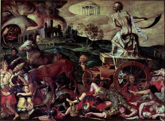 Triumph of Death, vintage artwork by Antoine Caron, A3 (16x12") Poster Print