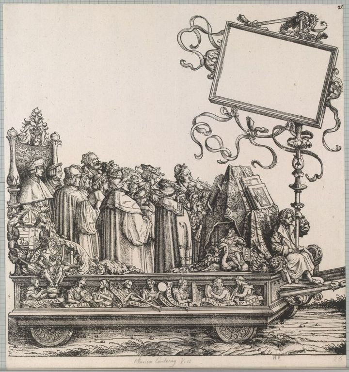 Triumph of Kaiser Maximilians I, vintage artwork by Hans Burgkmair, A3 (16x12") Poster Print
