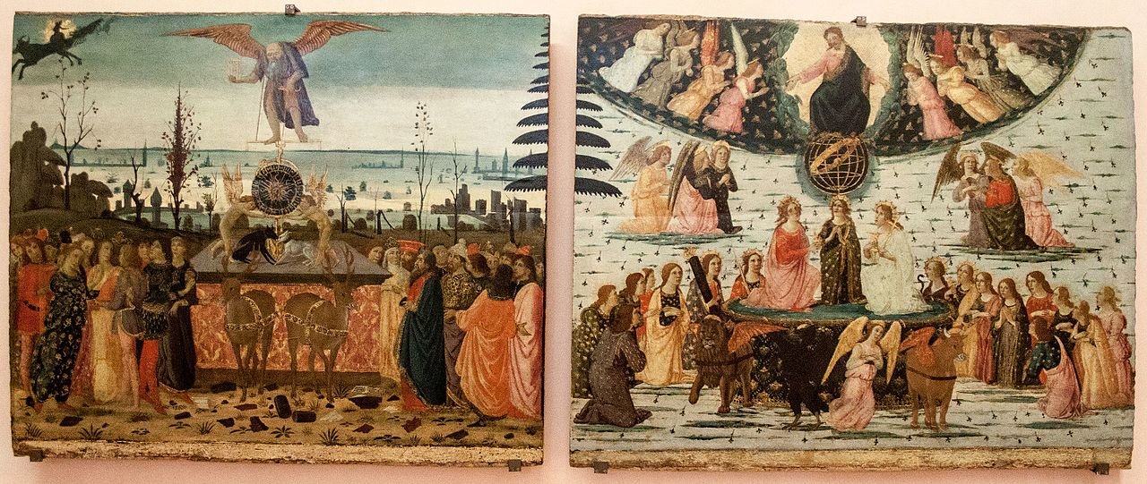 Triumphs of Time and Eternity, vintage artwork by Jacopo del Sellaio, A3 (16x12") Poster Print