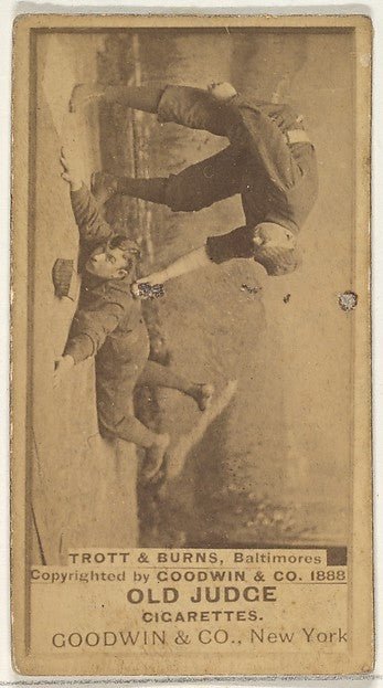 :Trott and Burns Baltimore Orioles from the Old Judge series-16x12"(A3) Poster