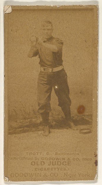 :Trott Catcher Baltimore Orioles from the Old Judge series f-16x12"(A3) Poster