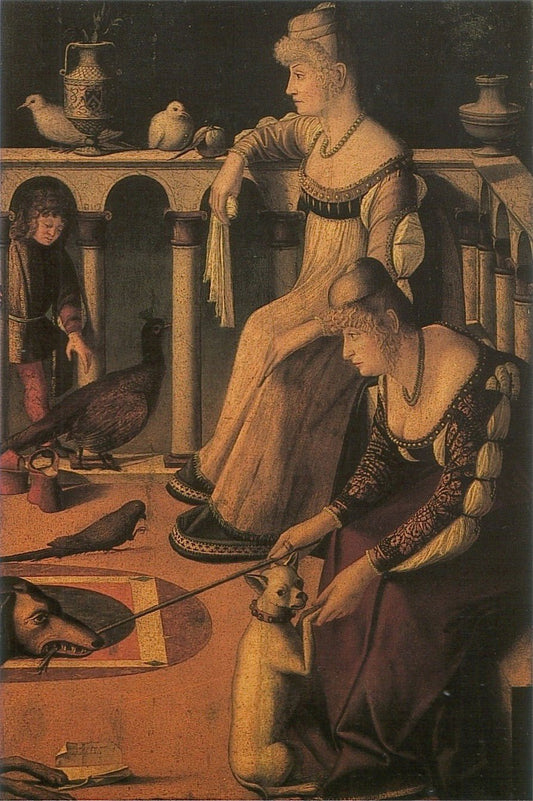 Two Mistresses, vintage artwork by Vittore Carpaccio, A3 (16x12") Poster Print