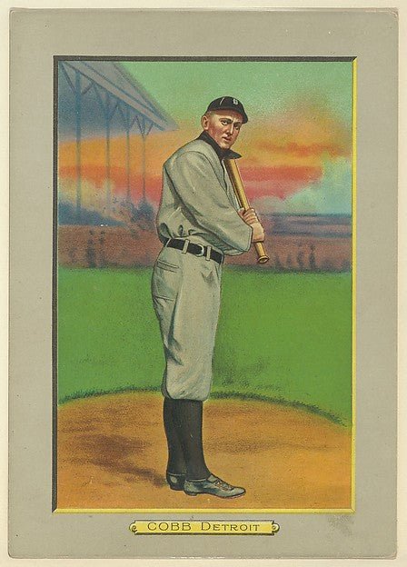 :Ty Cobb Outfielder Detroit Tigers  from Turkey Red Cabinets-16x12"(A3) Poster