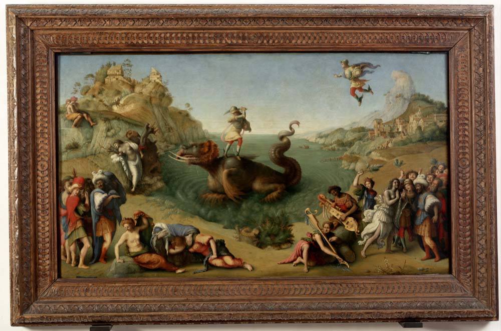 andromeda freed by perseus by Piero di Cosimo, 12x8" (A4) Poster