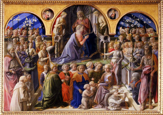 coronation of the virgin by Filippo Lippi Lippi, 12x8" (A4) Poster