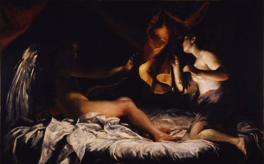 cupid and psyche by Giuseppe Maria Crespi Crespi, 12x8" (A4) Poster