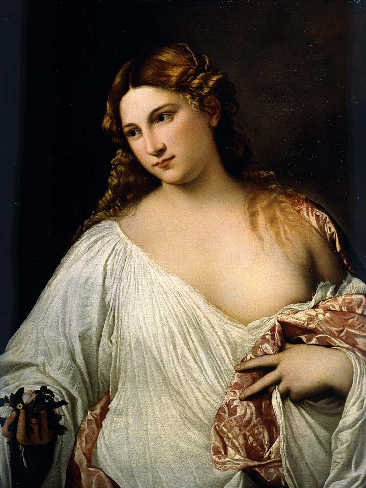flora by Tiziano Vecellio, ca. 1515-1517, 12x8" (A4) Poster
