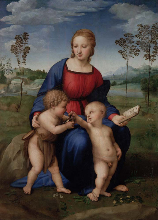 madonna of the goldfinch by Raffaello Sanzio, 1505-06, 12x8" (A4) Poster