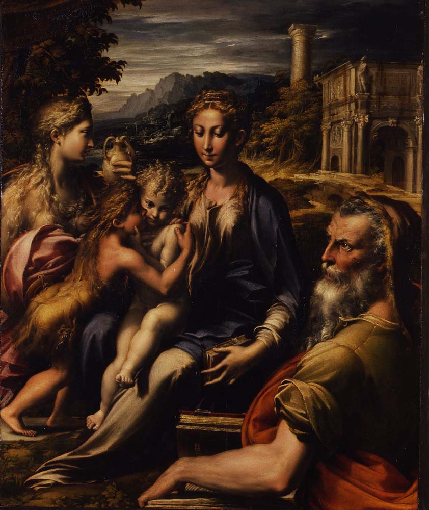 madonna with long neck by Parmigianino Mazzola, 12x8" (A4) Poster