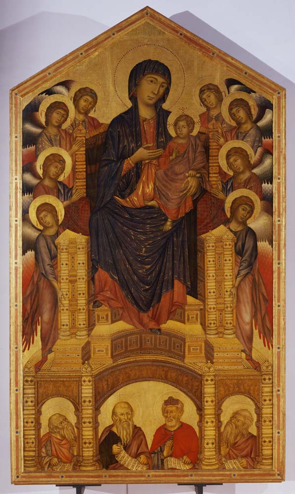 maesta of santa trinita by Cenni di Pepo Cimabue, 12x8" (A4) Poster