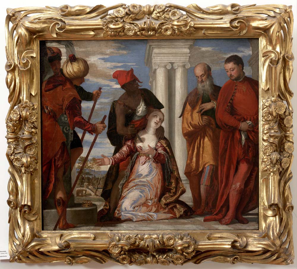 martyrdom of saint justina by P. Veronese Caliari, 12x8" (A4) Poster