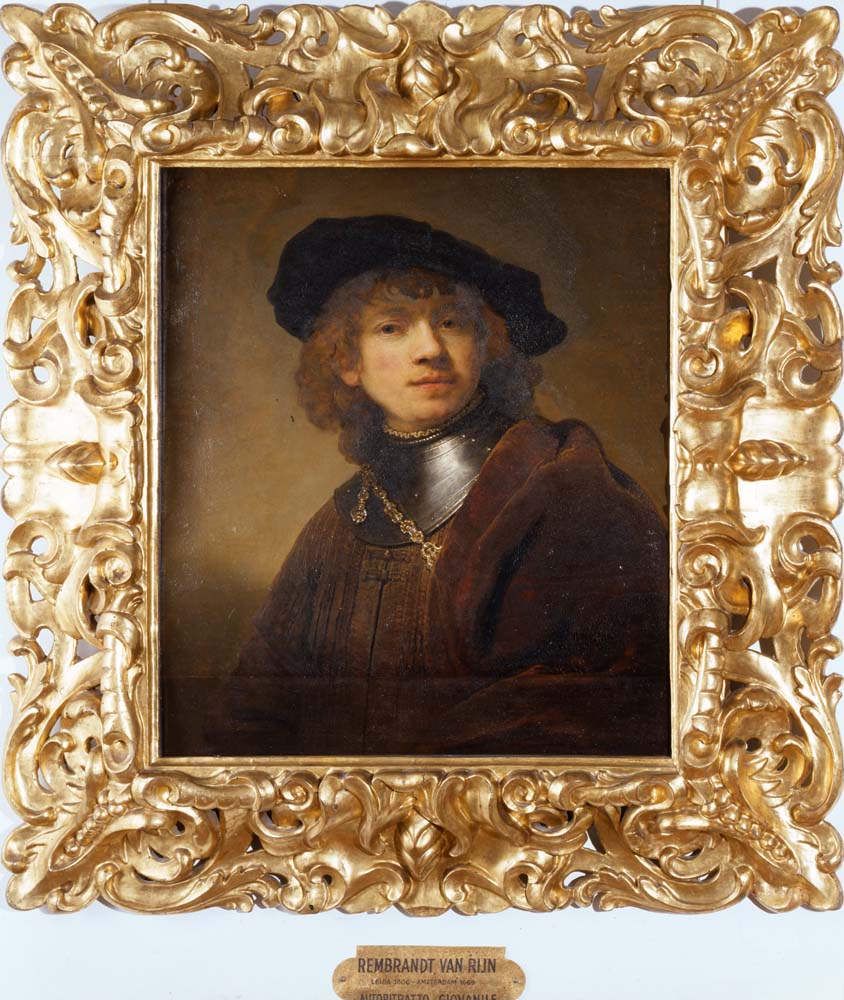 portrait of a young man by Rembrandt H. van Rijn, 12x8" (A4) Poster