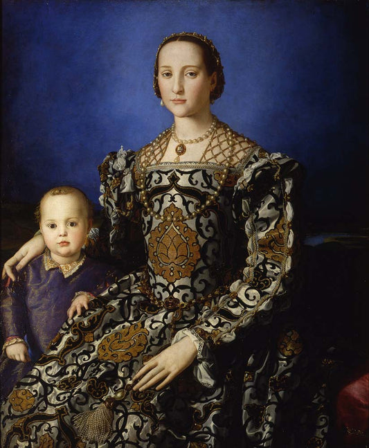 eleonora di toledo with her son giovanni by Bronzino Tori, 12x8" (A4) Poster
