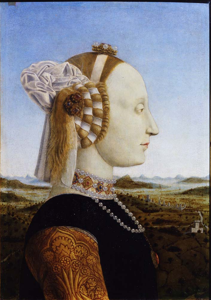 duke & duchess of urbino by P. della Francesca, 12x8" (A4) Poster