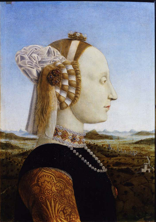 duke & duchess of urbino by P. della Francesca, 12x8" (A4) Poster