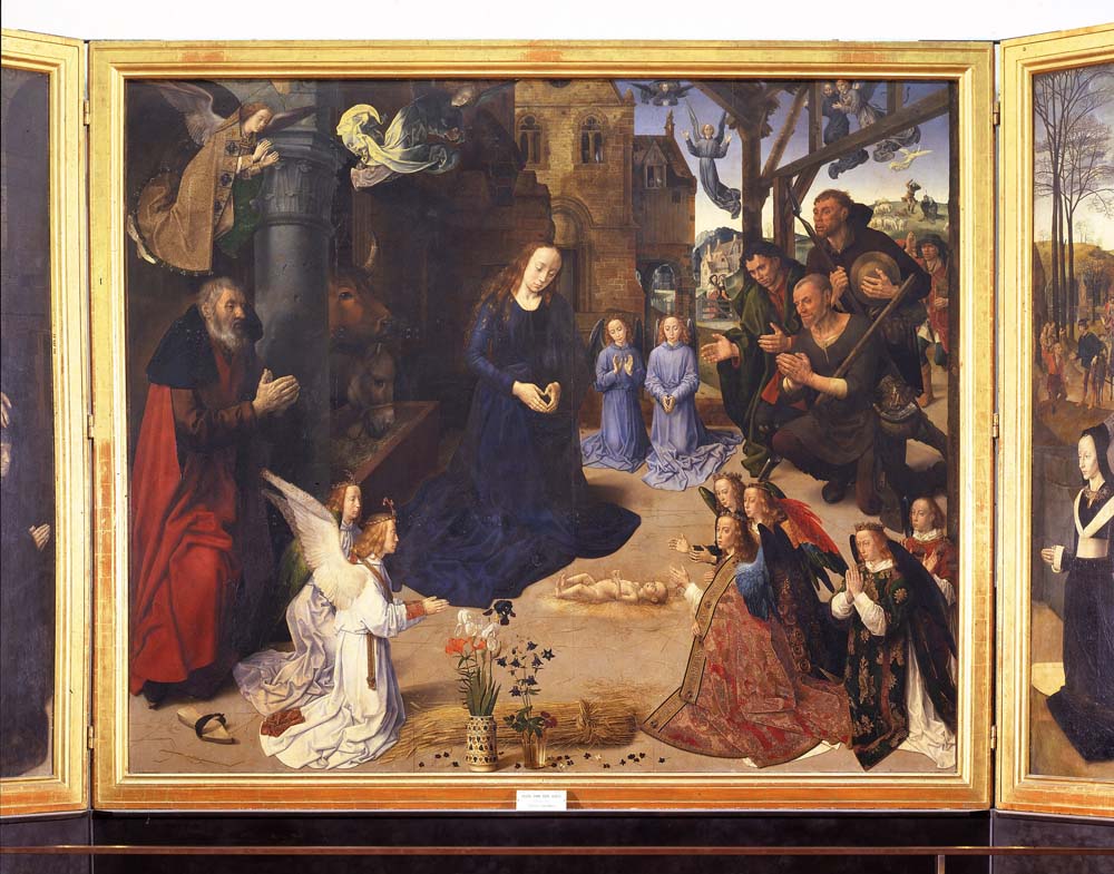 the portinari triptych by Hugo van der Goes v. d. Goes, 12x8" (A4) Poster