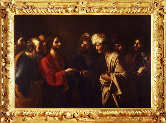 tribute to caesar by Bartolomeo Manfredi Manfredi, 12x8" (A4) Poster