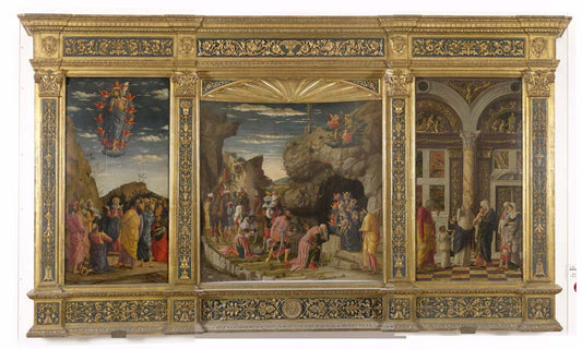 triptic by Andrea Mantegna Mantegna, ca.1463-64, 12x8" (A4) Poster