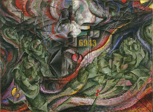 Umberto Boccioni - States of Mind I The Farewells, vintage art, modern poster print