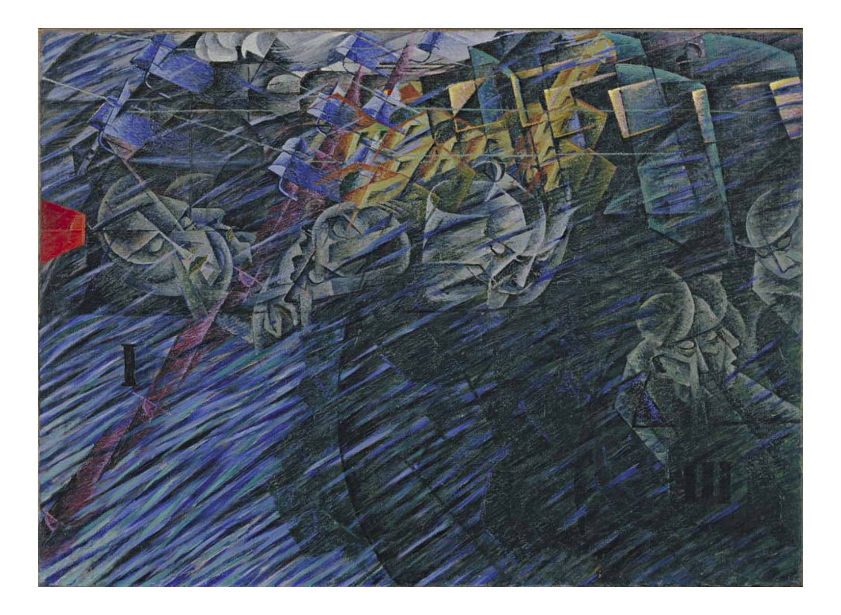 Umberto Boccioni - States of Mind II Those Who Go, 16x12" (A3) Poster Print