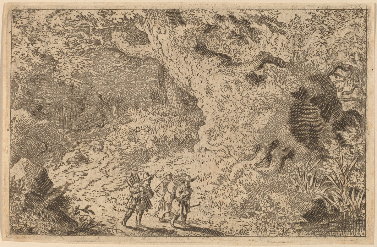 A Thick Forest by Allart van Everdingen (Dutch, 1621 - 1675), 16X12"(A3)Poster Print