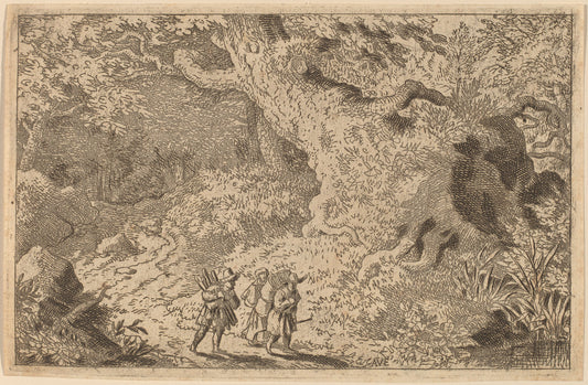 A Thick Forest by Allart van Everdingen (Dutch, 1621 - 1675), 16X12"(A3)Poster Print