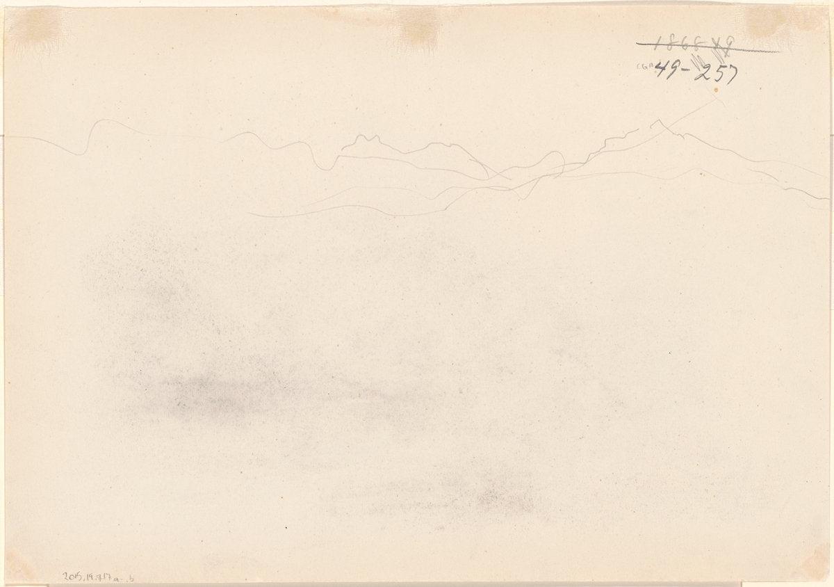 Mountains [verso] by John Singer Sargent (American, 1856 - 1925), 16X12"(A3)Poster Print