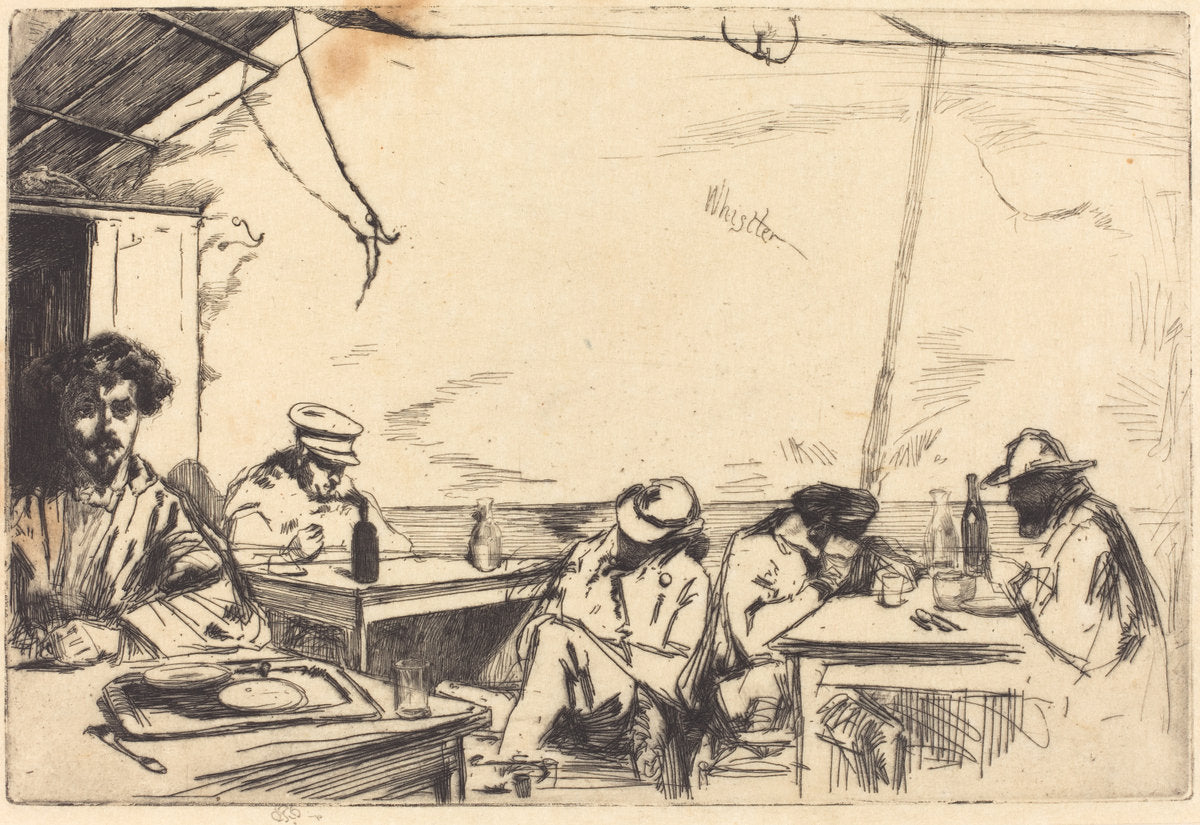 Soupe à Trois Sous by James McNeill Whistler (American, 1834 - 1903), 16X12"(A3)Poster Print