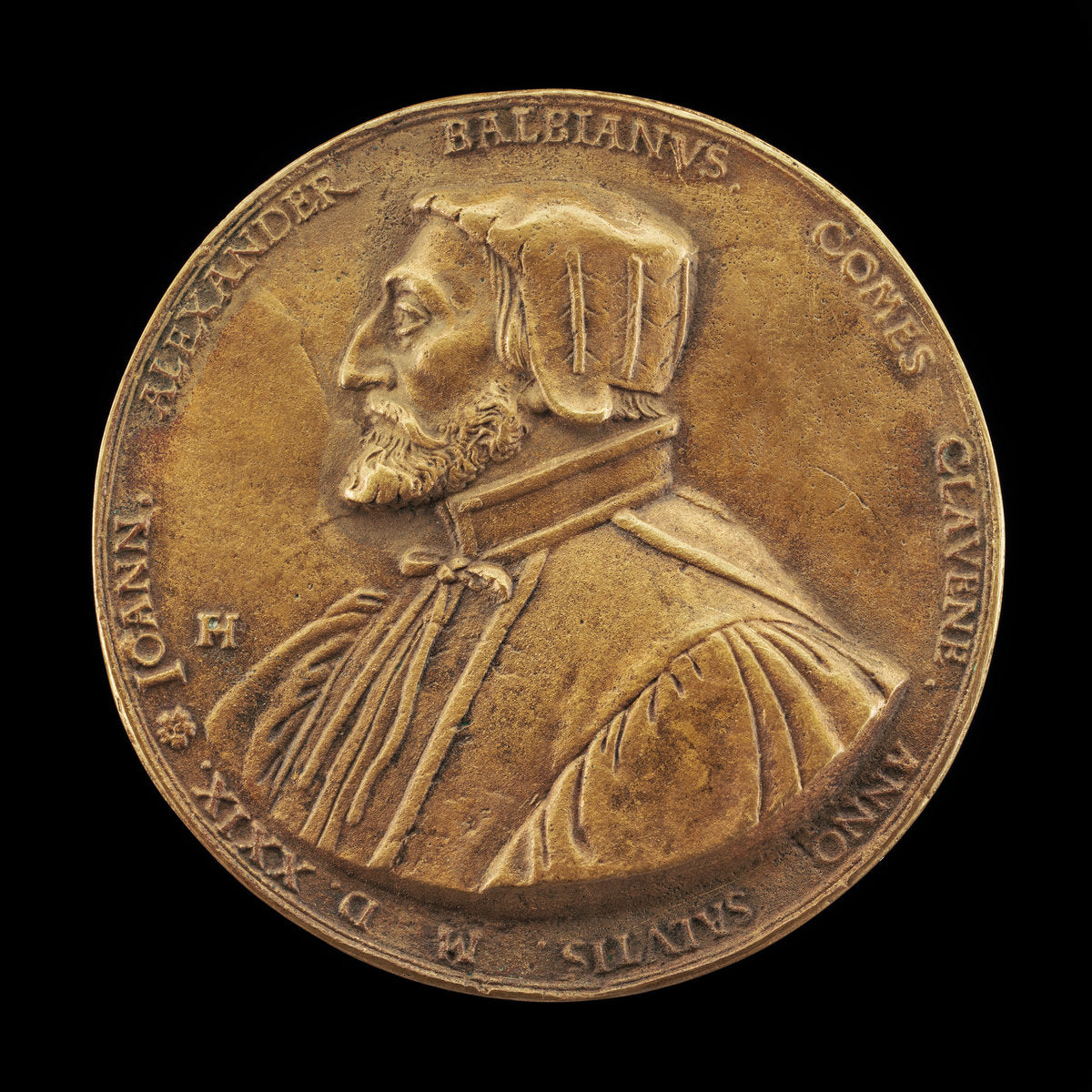 Giovanni Alessandro Balbiani, Count of Chiavenna, Captain in the Army of Georg van Frundsberg by Friedrich Hagenauer (German, active c. 1525 - 1546), 16X12"(A3)Poster Print