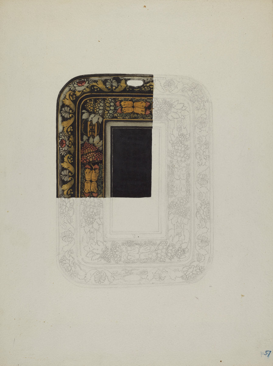 Toleware Tray by Alice Cosgrove (American, active c. 1935), 16X12"(A3)Poster Print