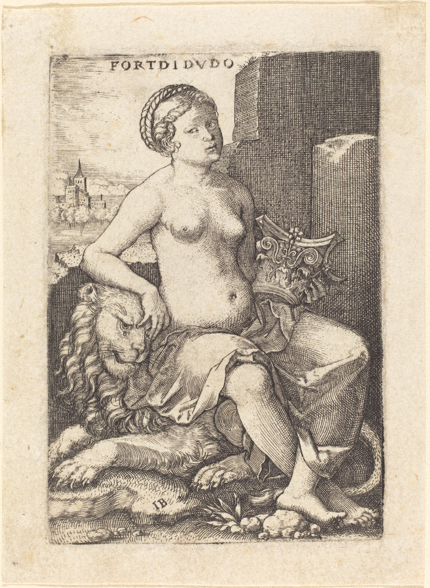 Fortitudo by Master IB (German, active c. 1523/1530), 16X12"(A3)Poster Print