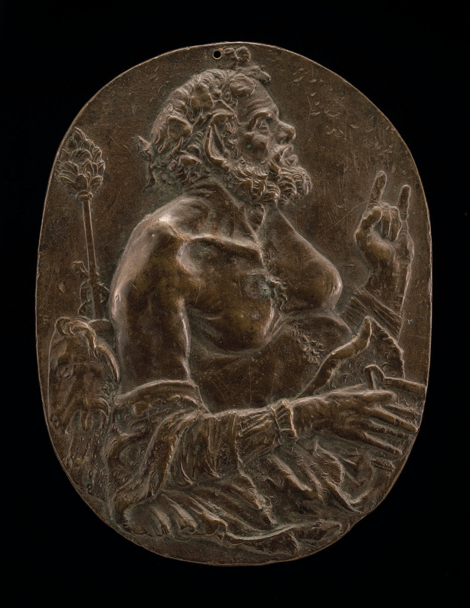 A Satyr by Master of the Martelli Mirror (North Italian, possibly Mantuan, late 15th or early 16th century), 16X12"(A3)Poster Print