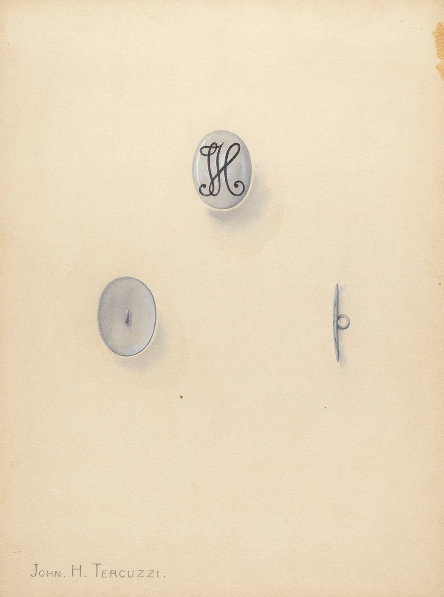 Jewelry Button by John H. Tercuzzi (American, active c. 1935), 16X12"(A3)Poster Print