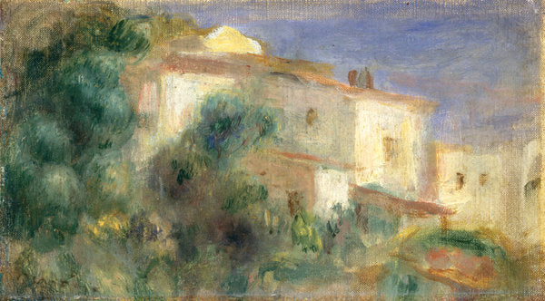 Maison de la Poste, Cagnes by Auguste Renoir (French, 1841 - 1919), 16X12