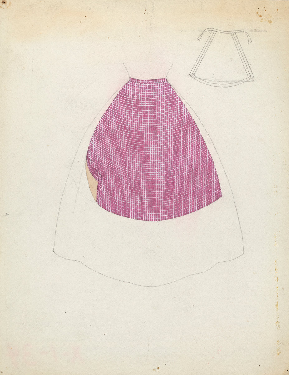 Apron by Miriam Goldberg (American, active c. 1935), 16X12"(A3)Poster Print