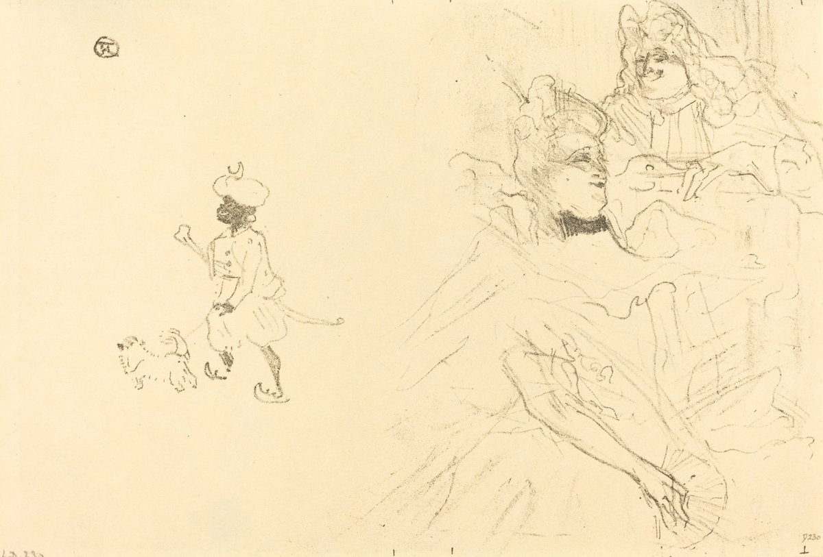 Cover for "L'example de Ninon de Lenclos amoureuse" by Henri de Toulouse-Lautrec (French, 1864 - 1901), 16X12"(A3)Poster Print
