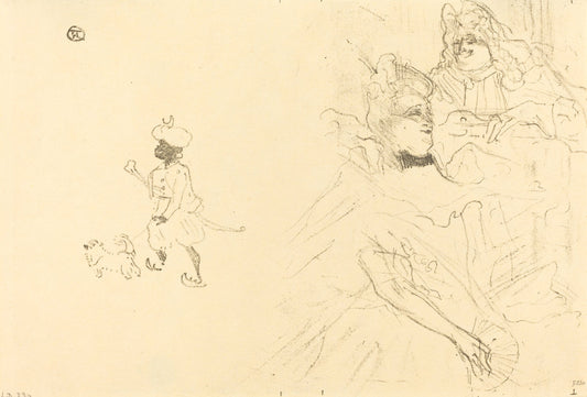 Cover for "L'example de Ninon de Lenclos amoureuse" by Henri de Toulouse-Lautrec (French, 1864 - 1901), 16X12"(A3)Poster Print