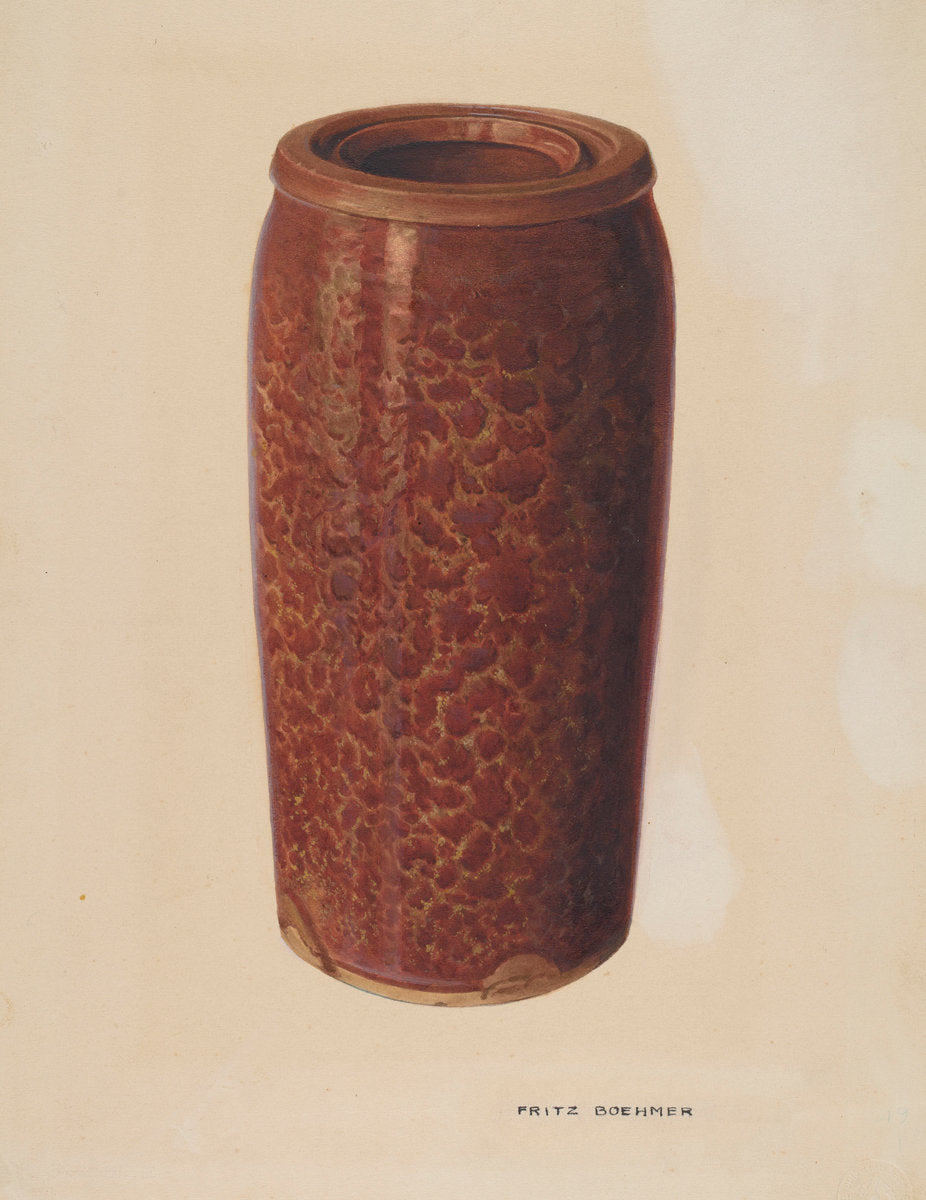 Pickle Jar by Fritz Boehmer (American, active c. 1935), 16X12"(A3)Poster Print