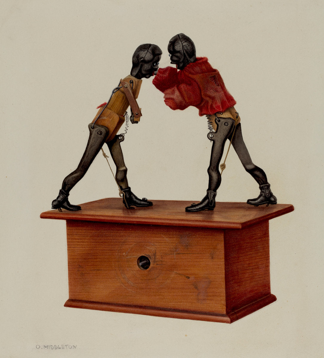 Boxing Negroes by Owen Middleton (American, active c. 1935), 16X12"(A3)Poster Print