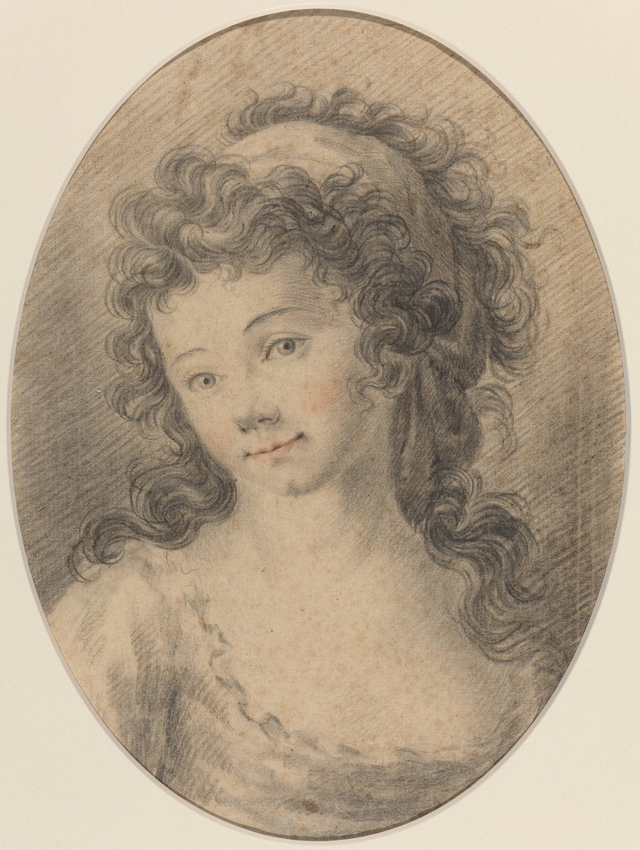 18th century by French 18th Century (Portrait of a Girl), 16X12"(A3)Poster Print