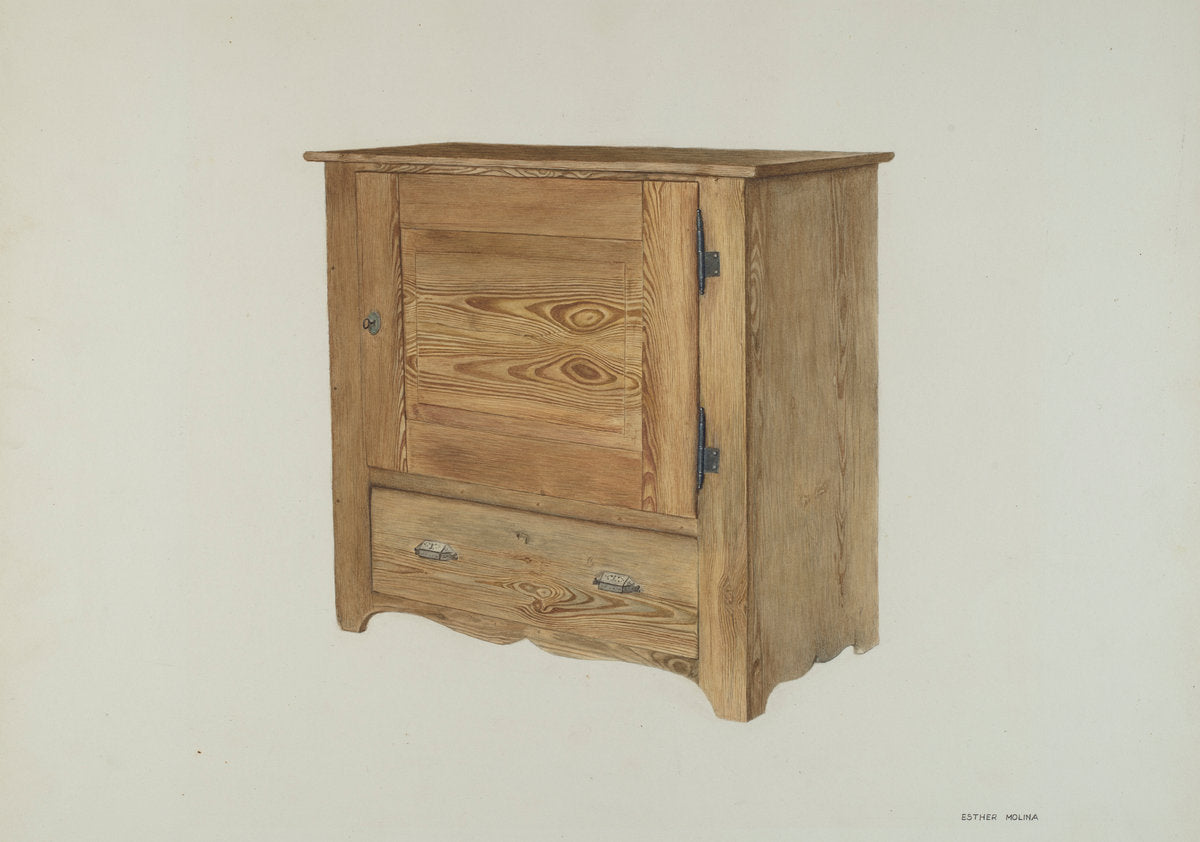 Chest by Esther Molina (American, 1895 - 1988), 16X12"(A3)Poster Print