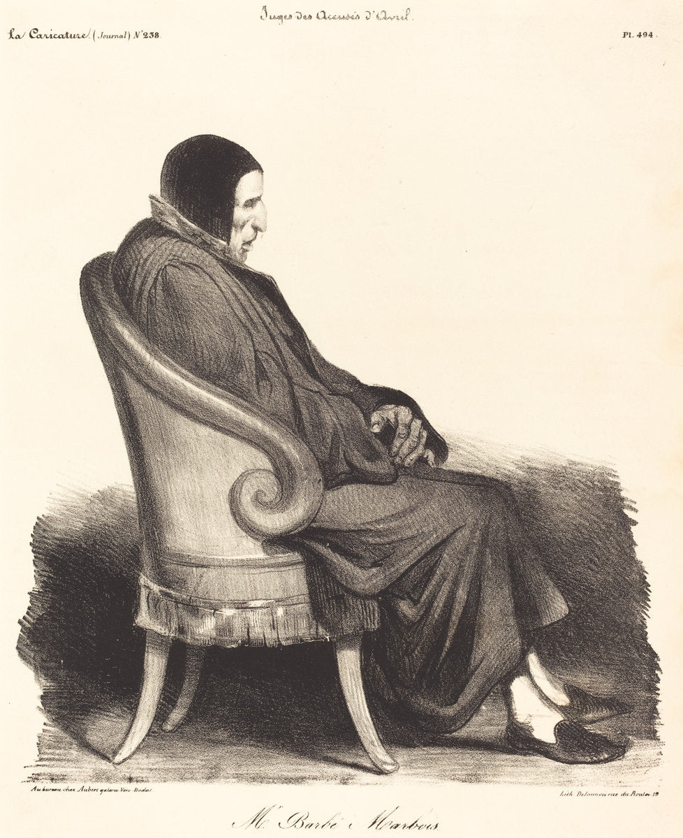 Barbé-Marbois by Honoré Daumier (French, 1808 - 1879), 16X12"(A3)Poster Print