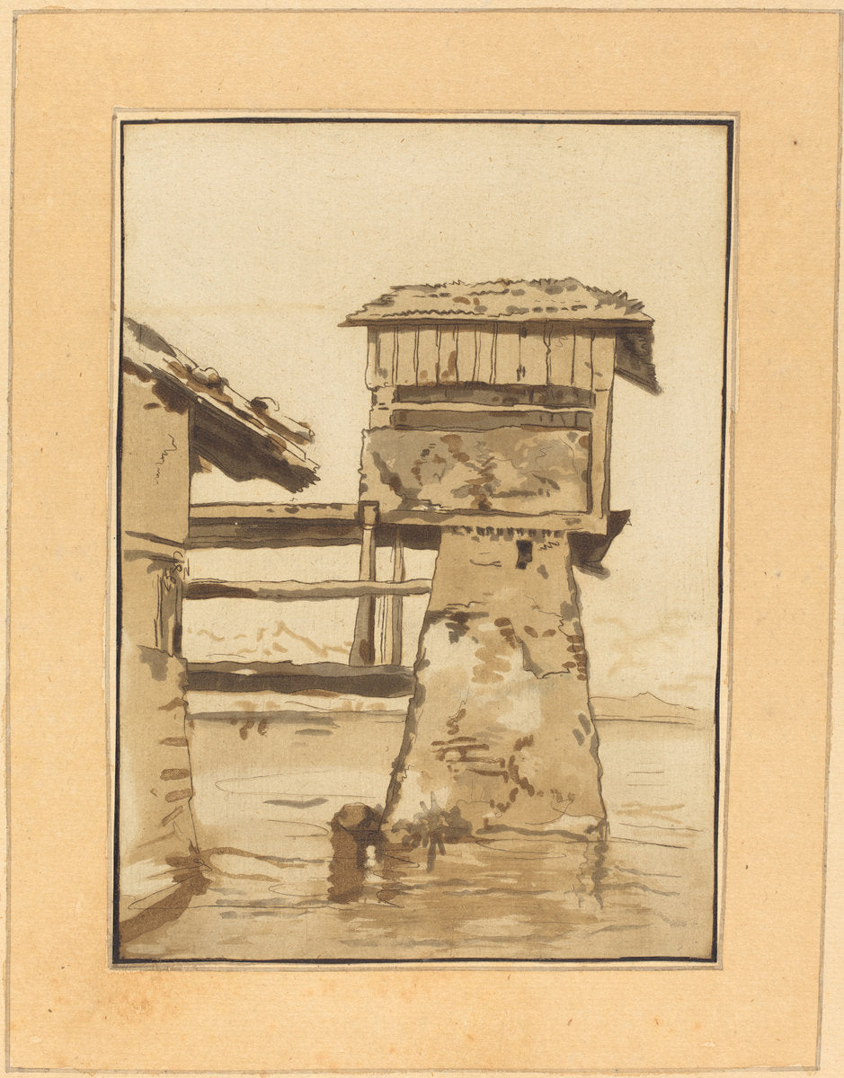 Swiss Peasant House by Regina Katharina Quarry after Franz Schutz (German, c. 1762 - c. 1818), 16X12"(A3)Poster Print