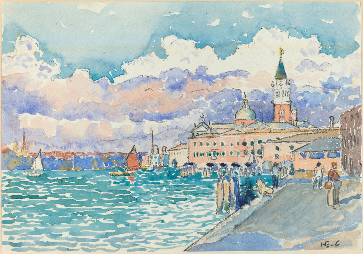 Venice by Henri Edmond Cross (French, 1856 - 1910), 16X12"(A3)Poster Print