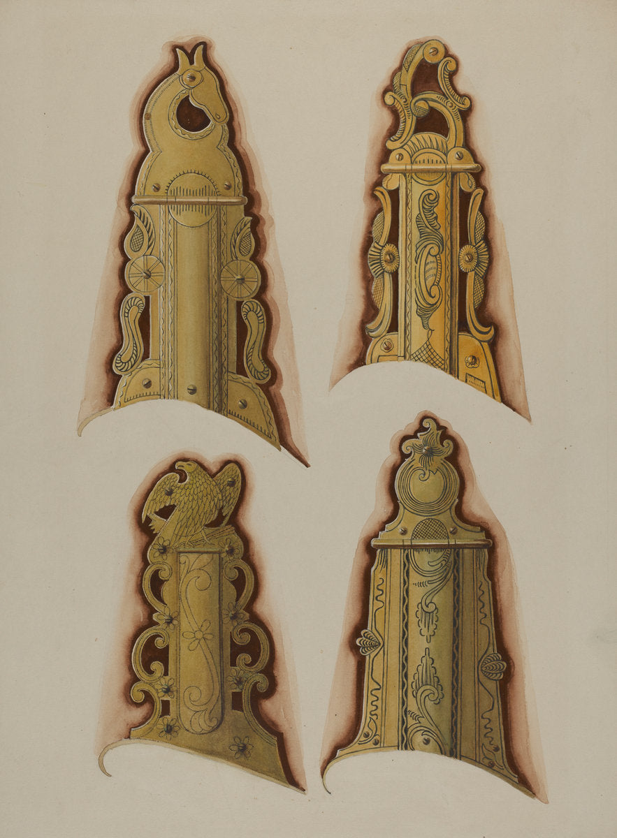 Patch Boxes of Kentucky Rifles by Albert Levone (American, active c. 1935), 16X12"(A3)Poster Print