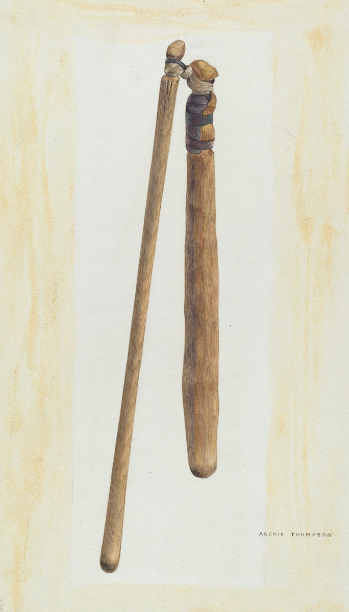 Bishop Hill: Flail by Archie Thompson (American, active c. 1935), 16X12"(A3)Poster Print