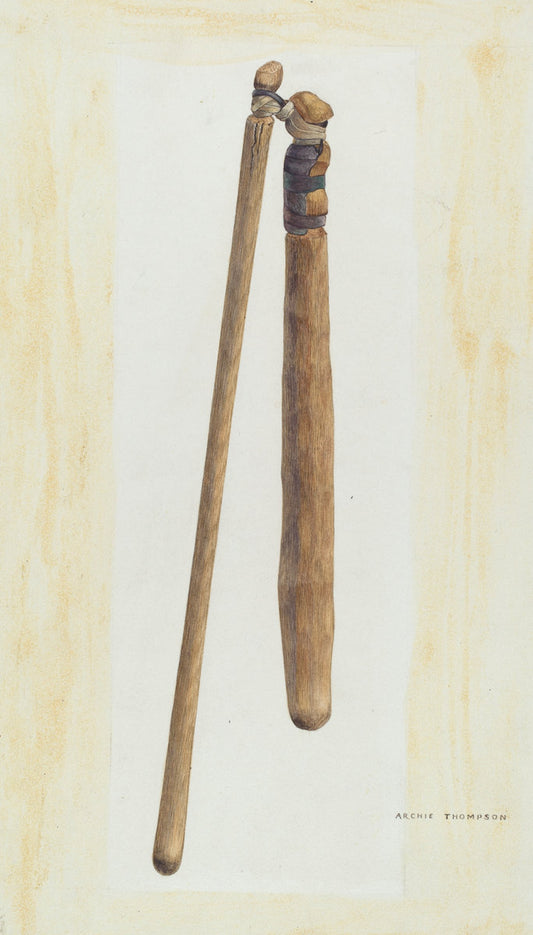 Bishop Hill: Flail by Archie Thompson (American, active c. 1935), 16X12"(A3)Poster Print