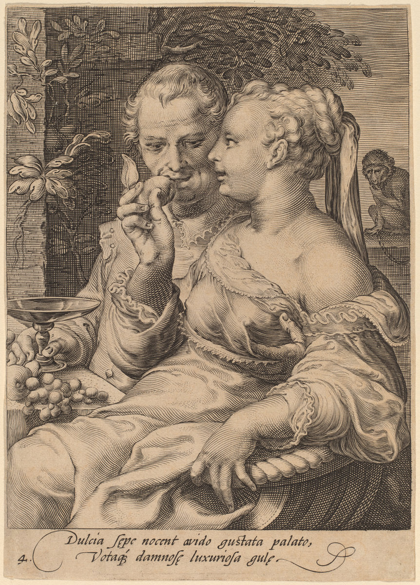 Taste by Jan Pietersz Saenredam after Hendrik Goltzius (Dutch, 1565 - 1607), 16X12"(A3)Poster Print